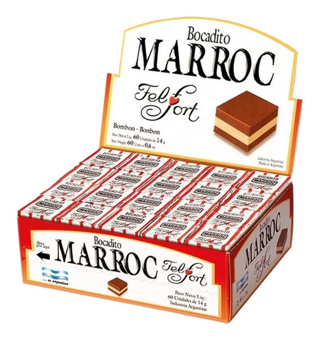Marroc Felfort Caja X 60un - Cioccolato Tienda De Dulces 