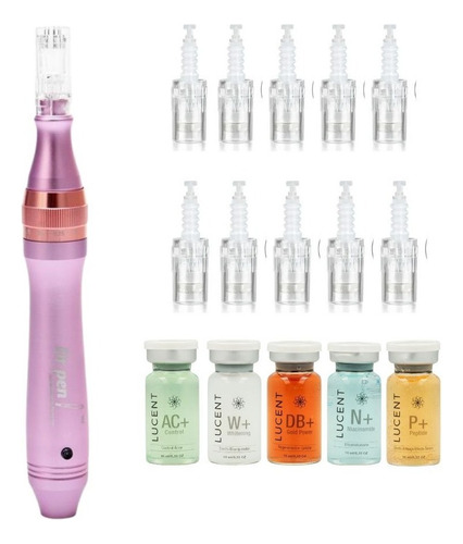  Dermapen Dr Pen M7 + 10 Agujas Nano + 5 Serum - Inalámbrico