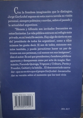 La Conspiración De Los Presidentes-jorge Garfunkel (Usado)