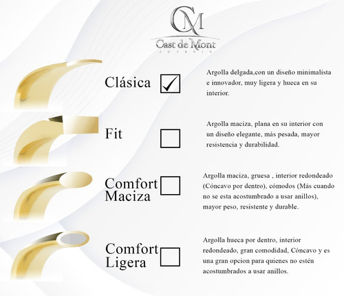 Argollas De Matrimonio 4mm Par Anillos Boda Amarillo 10k