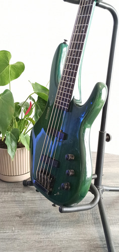 Bajo Eléctrico Hohner B Bass V Cuerdas Activo/pasivo Diestro Verde 5
