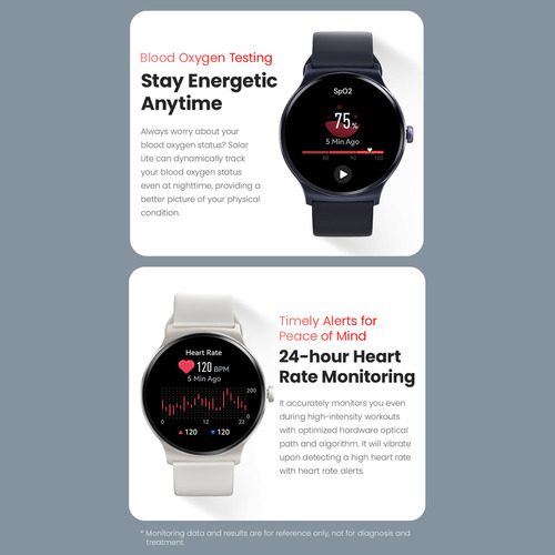 Intelligent Watch Bt, Reloj Inteligente Solar Con Pantalla D