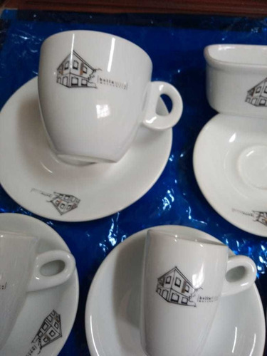 3 Xícara,4 Pires,1 Mantegueira Antiga Mercearia Bella Vista (Usado)