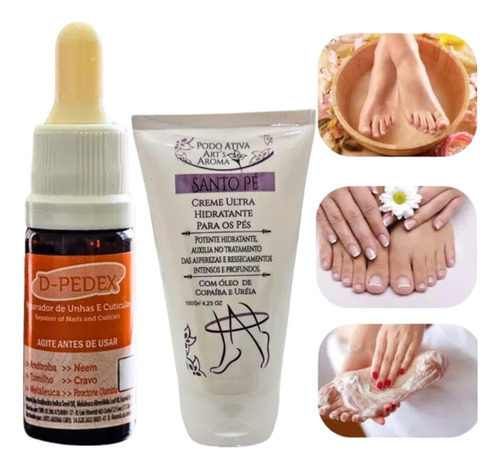 Kit D-pedex Reparador De Unhas Creme Hidratante Para Os Pés