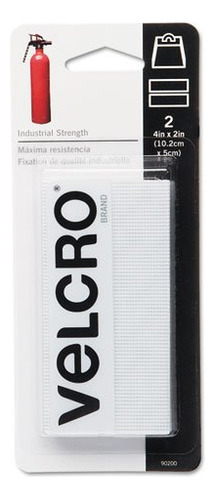 Velcro Marca 2.0 X 3.9 In  Tiras De Fuerza Industrial Blanc