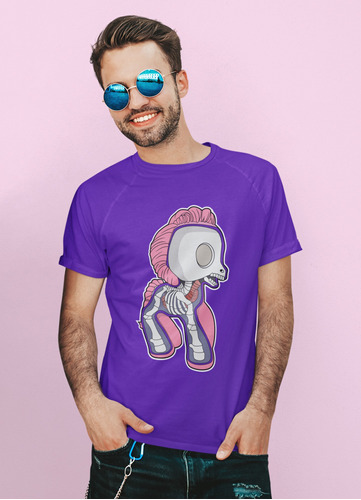 Remera Violeta De My Little Pony Mitad Esqueleto