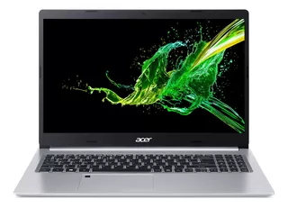 Notebook Acer Aspire 5 A515-55 plata 15.6", Intel Core i3 1005G1 4GB de RAM 128GB SSD, Intel UHD Graphics G1 1920x1080px Windows 10 Home