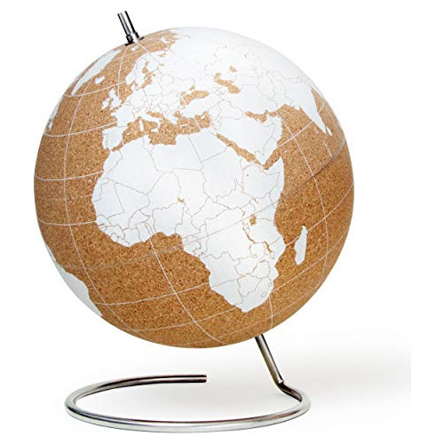 Push Pins-mapa Completo Del Mundo Beautiful Cork. Globo...