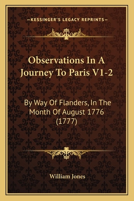 Libro Observations In A Journey To Paris V1-2: By Way Of ...