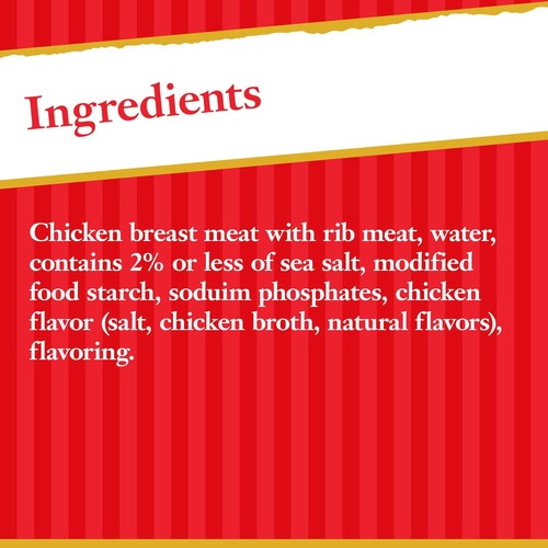Pechuga De Pollo En Trozos Enlatados Prémium En Agua, 5 Oz (