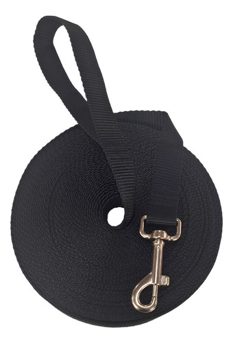 Guia Longa Resistente Cachorro 5 Mts Mosquetão Reforçado Fita Larga 2,5 cm Original TOP10PET Para Cães Grande
