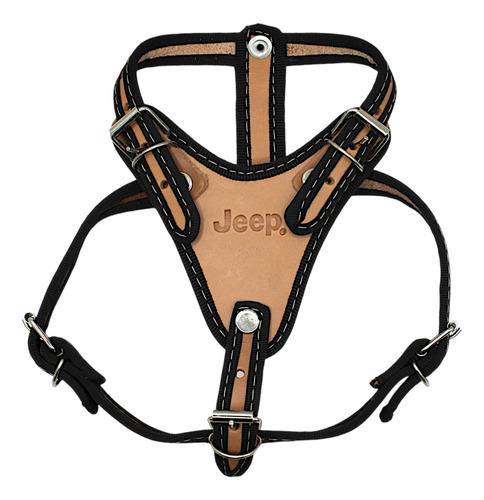 Pechera Para Perro De Piel Talla Chica 3 Ajustable