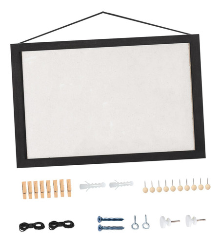 Quadro De Avisos De Cortiça Criativo 15,75 Polegadas Preto