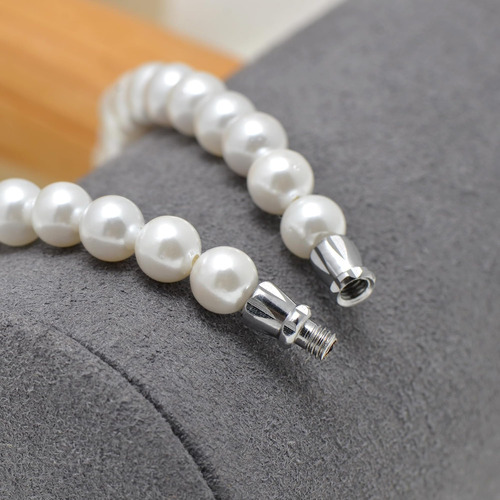 Paialco Collar De Perlas Falsas Graduadas De 6 A 14 Mm Para
