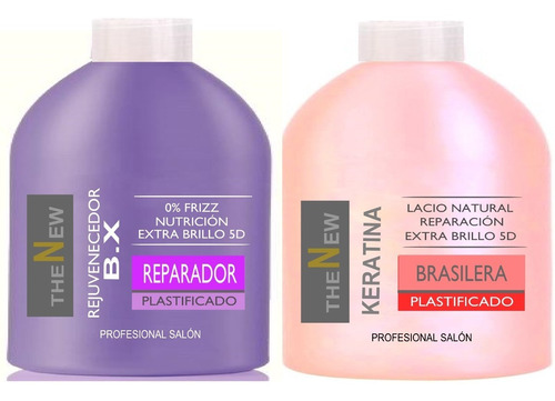 Shock Keratina Brasilera + Rejubot Capilar 2 X 500 Ml Envío