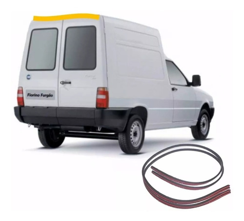 Imagem 5 de 5 de Borracha Superior Porta Baú Pingadeira Fiat Fiorino Até 2013