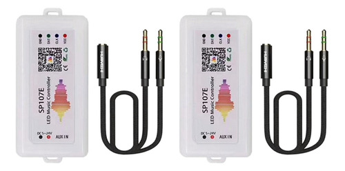 2 Controladores Bluetooth Wifi Rgb Sp107e Pixel Ic Spin Musi