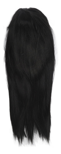 Peruca Infantil Preta Para Substituição De Cabelo Liso Girl