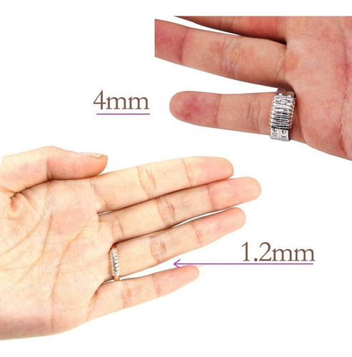 Anillos Ajustadores De Tamaño M Clear: Ajustador De Tamaño P