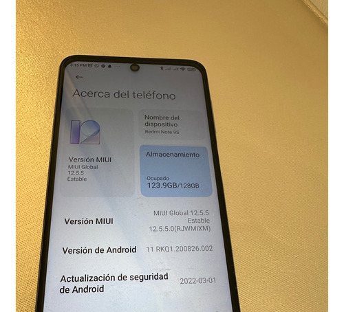 Xiaomi Redmi Note 9s Dual Sim 128 Gb Blanco Glaciar 6 Gb Ram