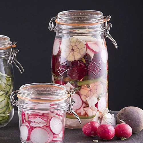 Frasco De Vidrio Redondo Con Tapa 3 L Kilner