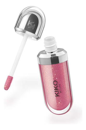 Kiko Milano 3d Hydra Lipgloss 33 Acabamento Glitter Cor Rosa