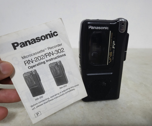 Toca Fitas Mini Cassete Panasonic Tape Gravador Com Manual (Usado)