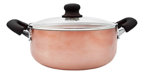 Cacerola Ceramica 24 Cm Antiadherente Hudson Valley Color Cobre