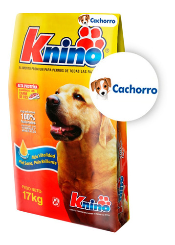 Comida Para Cachorro Knino Premium Todas Las Razas 17kg
