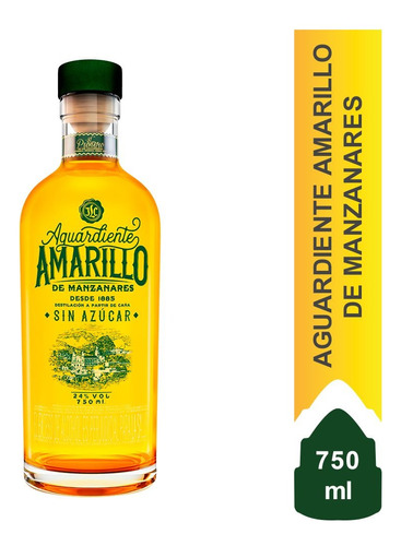 Aguardiente Amarillo Botella - mL a $71