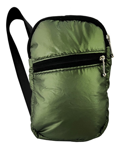 Imagen 2 de 8 de Cartera Porta Celular Bandolera Mini Bag Puffer Regulable