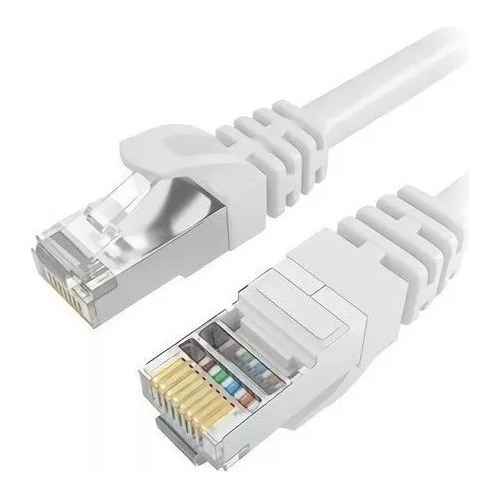 Cable De Red Para Internet 20 Metros Rj45 Blanco