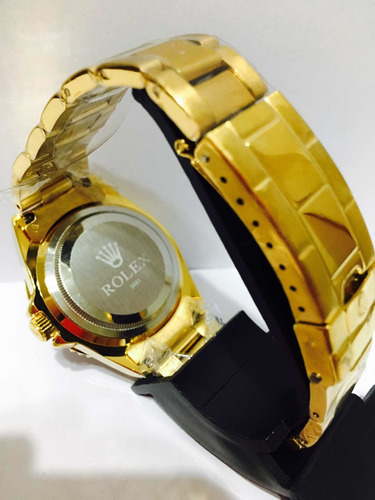 Relógio Submariner Gold Verde Caixa Grande De 45mm