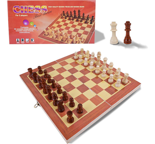 Juego De Ajedrez De Madera De 12 Pulgadas Juego De Mesa De M