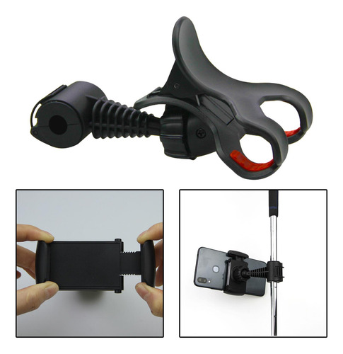 Soporte Coche Golf, Ajustable Porta Teléfono Acortar