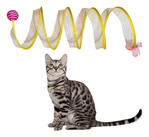 4 TĂșnel Para Gatos, Juguete Plegable Para Mascotas, Para