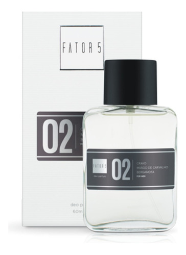 Perfume Fator 5 No 02 Masculino Deo Parfum 60 Ml