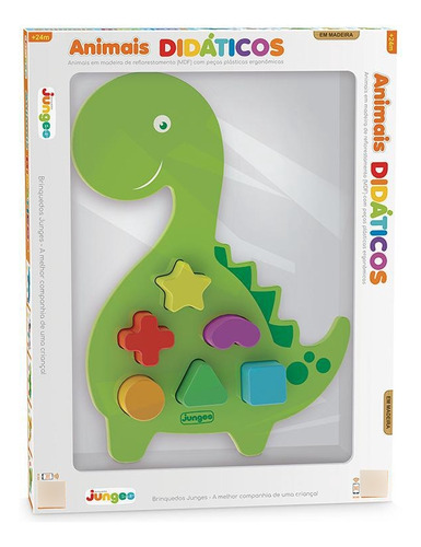 Brinquedo Pedagógico Educativo Bebes Em Madeira Dino