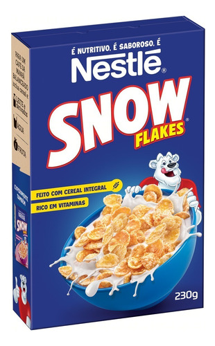 Nestlé cereal matinal morango snow flakes caixa 230g