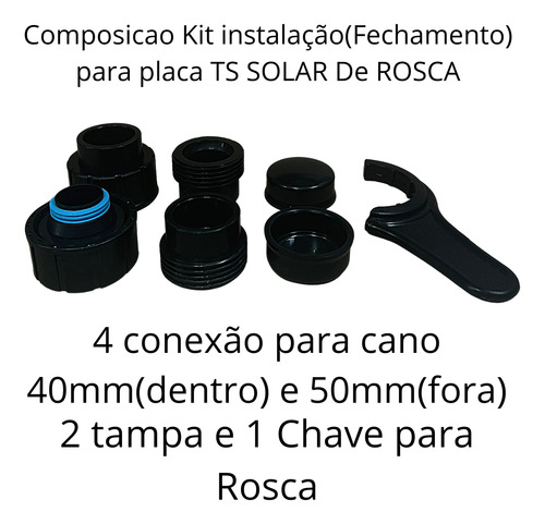 Kit Aquecedor Solar Piscina Placa 3m Acessórios Completo