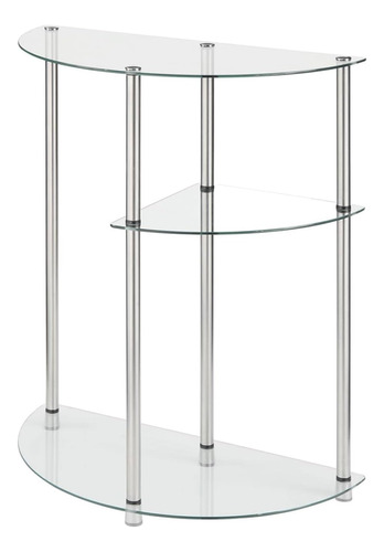 Designs2go Classic Glass - Mesa De Entrada 3 Niveles, V...