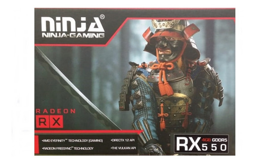 Imagen 2 de 5 de Placa Video Ninja Radeon Rx550 4gb Gddr5 Pci 3.0 128 Bit