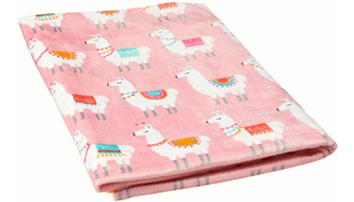 Hudson Baby Reversible Mink Blanket, Llama, One Size