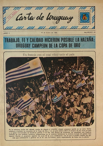 Carta De Uruguay, Copa De Oro, Solo El Fútbol 10 Pag Cr06b3