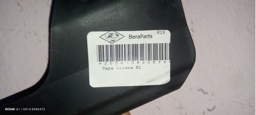 Tapa Cadena De R1 Bera De Plástico Negro Producto Original 