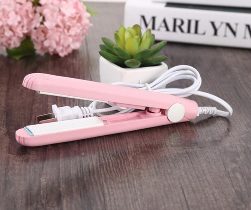 Mini Plancha Para Cabello Viajera Portátil Alisador Oferta