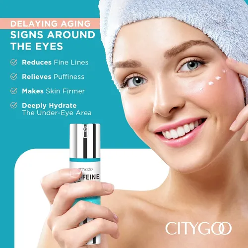 Crema De Ojos Con Cafeína Para Ojera, Bolsas, Arrugas