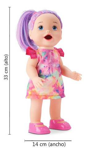 Muñeca Con Set De Comidas Y Mixer, Ensucia El Pañal 12701