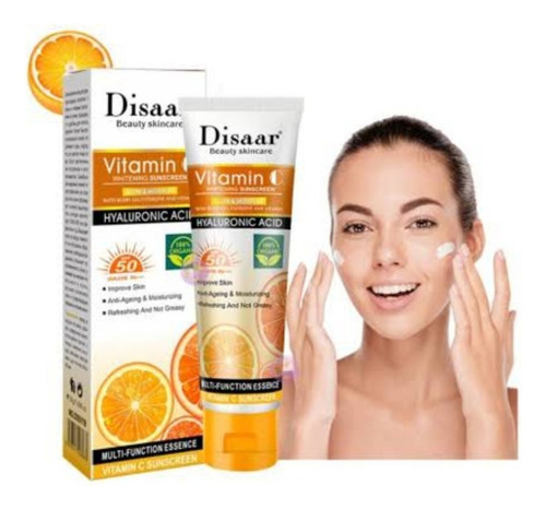 2 Pzs Protector Solar Disaar A Hialurónico Vitamina C Spf 50