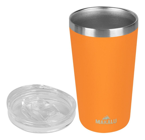 Copo Térmico Makalu Laranja - 420ml